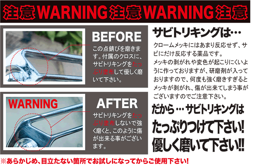 メッキング＆サビトリキング　使用方法/使い方　